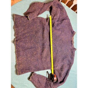 Dockers Mens Wool Blend Long Sleeve Gray/Grn Speckled Sweater Size L